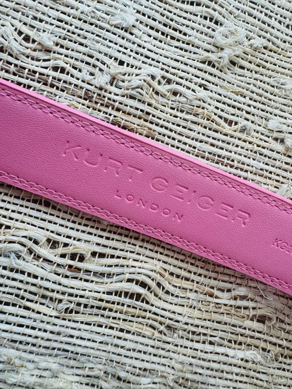 Kurt Geiger Shoreditch Belt - Swirl Rainbow Rhinestone Covered - S/M